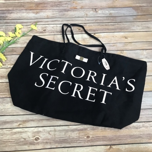 Victoria's Secret Handbags - Nwt Victoria's Secret Black Tote Bag